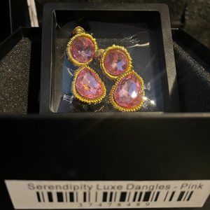 Sassy Jones Serendipity Heirloom Dangles - Pink Sapphire